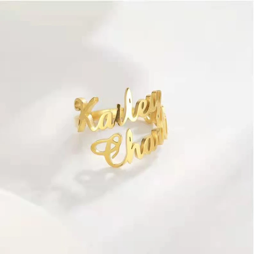 Personalised Name Stainless Steel Ring view 2