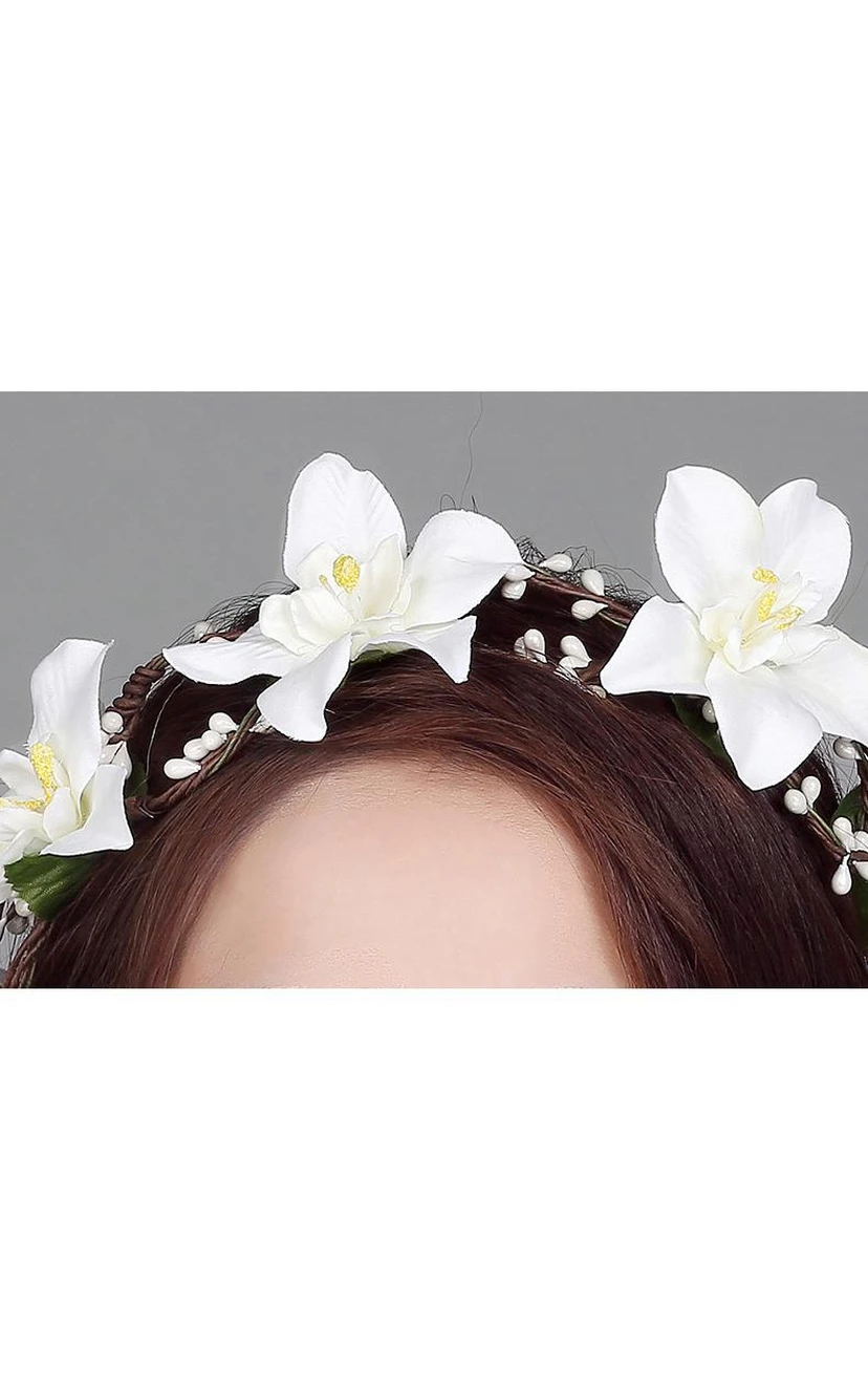 Flower Fairy Korean Flower Headdress Bride Wreath Heart Of The Female Flower Hair Wedding Holiday Jewelry view 4