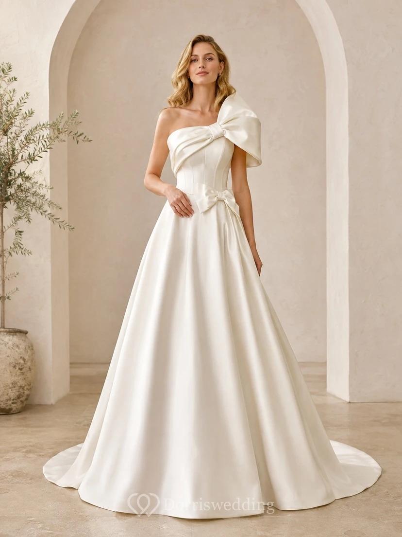 Elegantes Brautkleid in A-Linie für formelle Anlässe