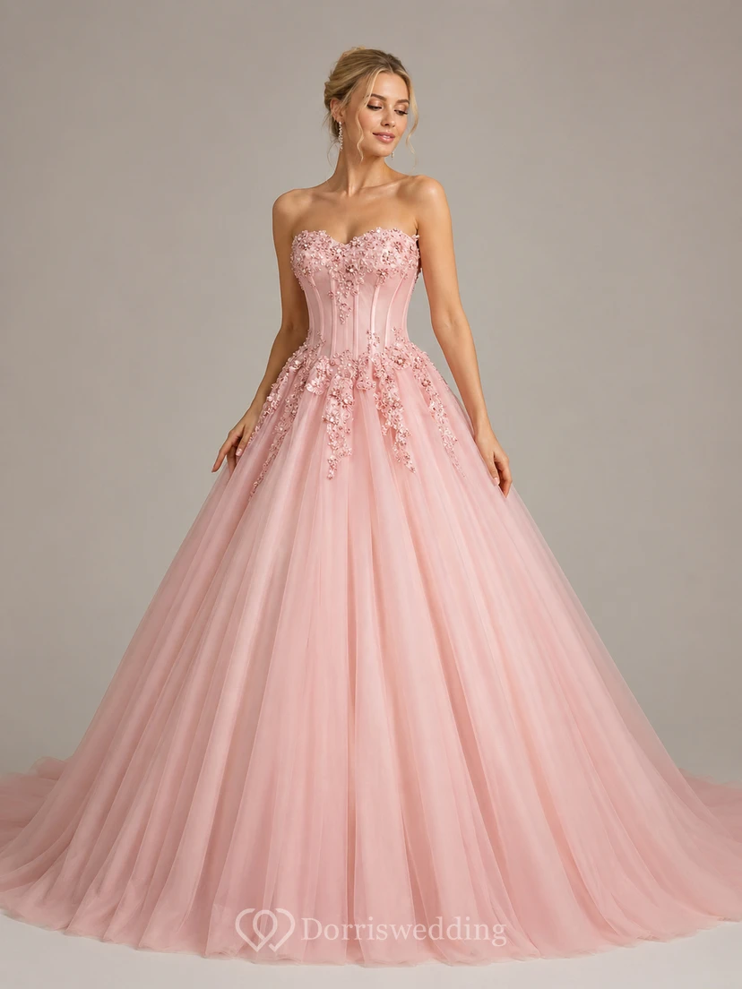 Luxuriöses, marineblaues, trägerloses Ballkleid mit Spitzenapplikationen für formelle Anlässe wie Abschlussball oder Gala view 9