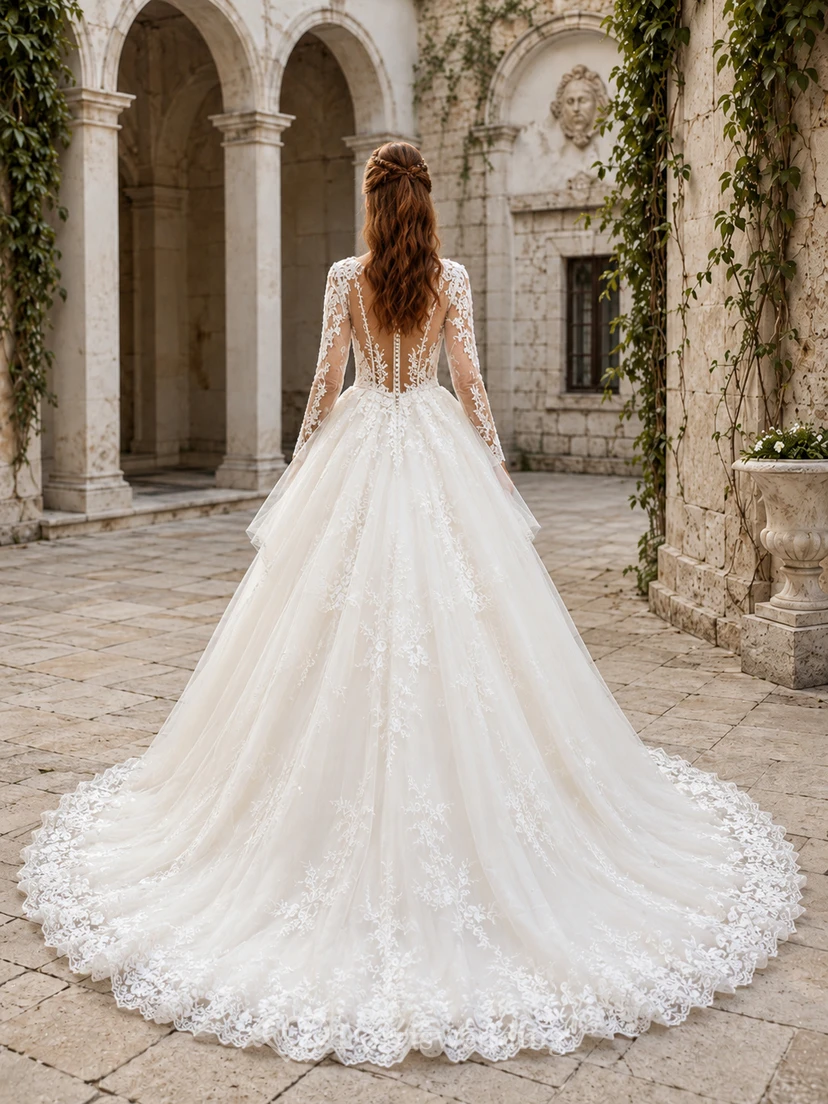 Satin-Hochzeitskleid, Etuikleid, eckiger Ausschnitt, ärmellos, Schleppe view 2