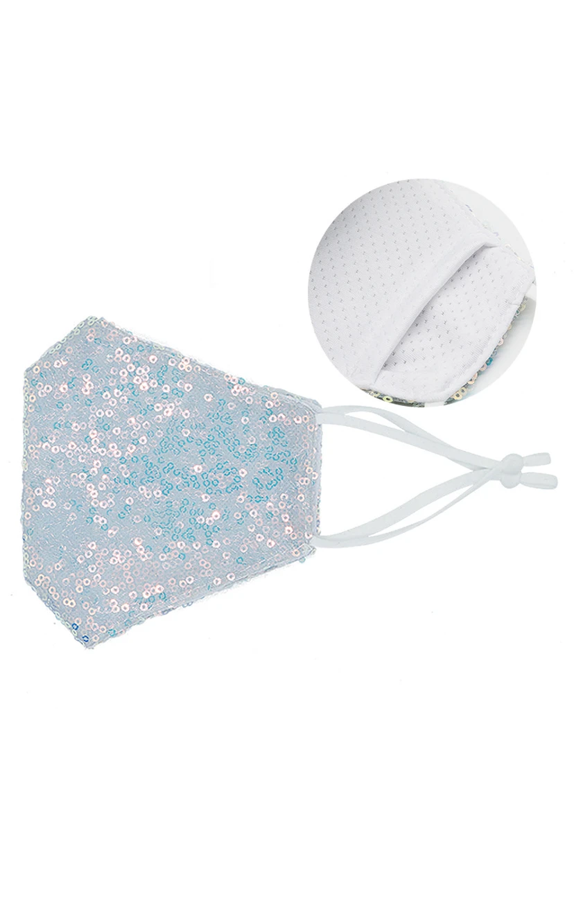 Non-Medical Cotton Sequins Face Masks view 2