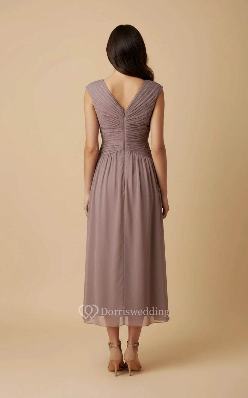 Elegant Beaded Chiffon Evening Wear view 2