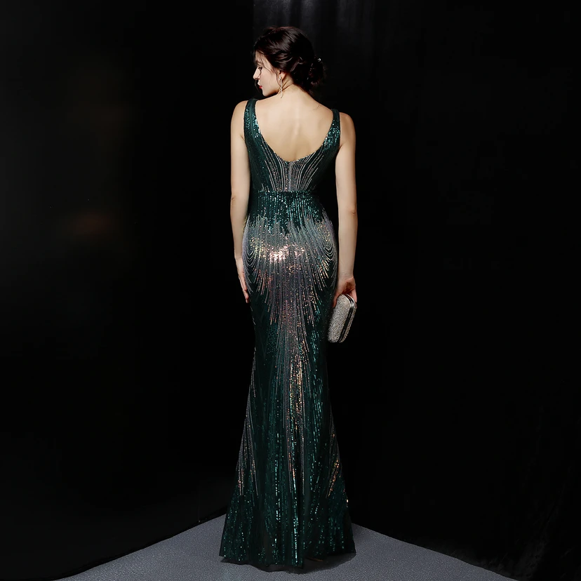 Fairy Dream Celebrity Party Party Evening Sexy Long Slim Toast Bride view 15