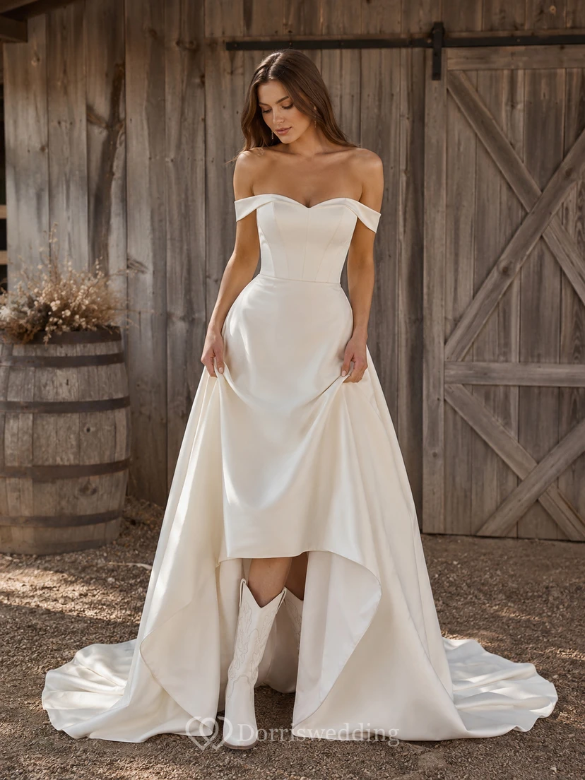 Maternity Wedding Dress V-Neck Sleeveless Lace Tiered Beach Bridal Gown