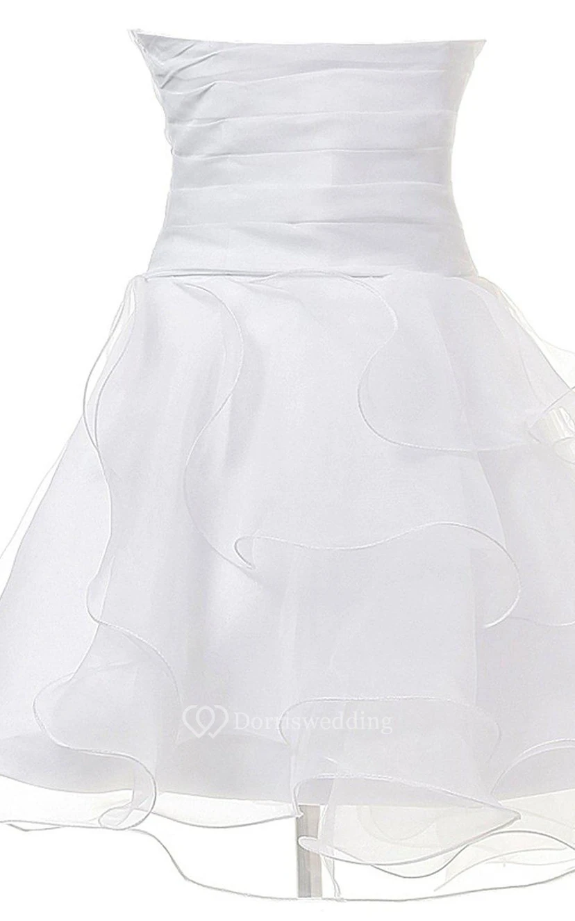 Sweetheart Short Dress With Beadings and Ruffles view 12