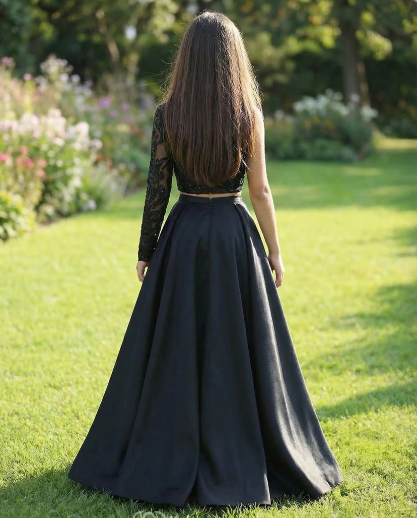 One-Shoulder Lace Flower Girl Dress view 2
