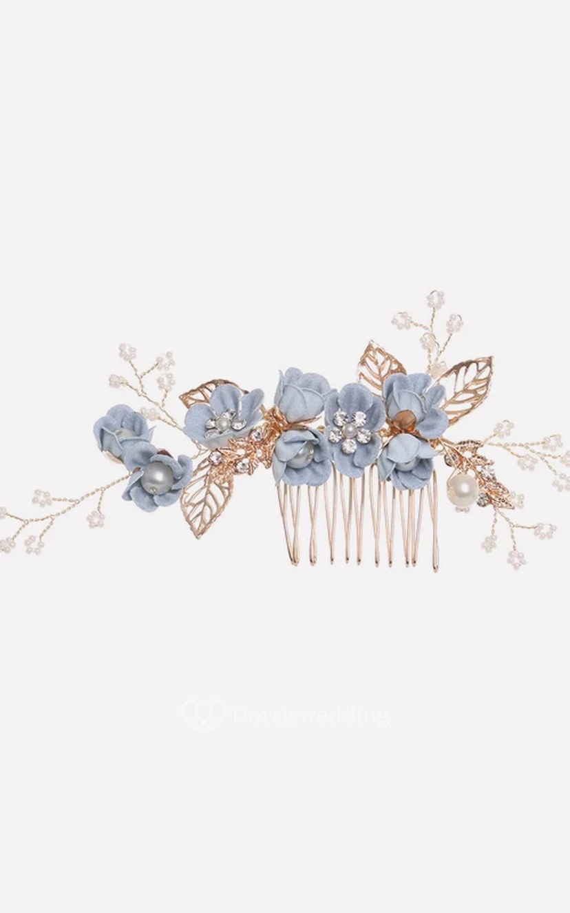 Elegant Vintage Floral Golden Hair Pin view 3