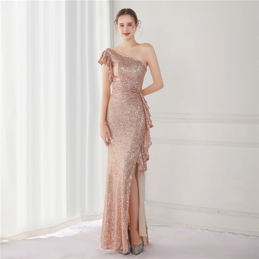 Fairy Dream Celebrity Party Party Evening Sexy Long Slim Toast Bride view 36