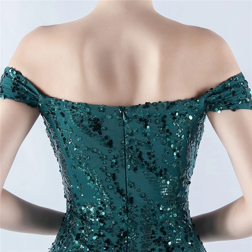 Craft Beading Mesh Sequins Evening Dress Annual Meeting Performance Host view 52