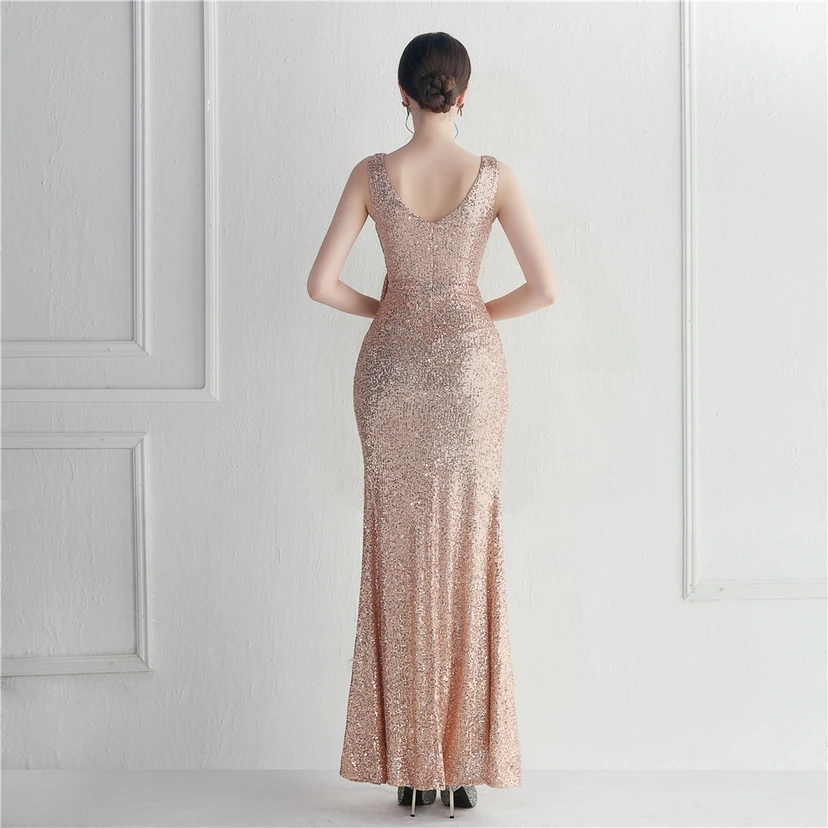 Paillettenkleid von Cross-Border Supply Boutique, ideal für Promi-Automodelle, Dinner-Auftritte und lange Abendkleider view 6