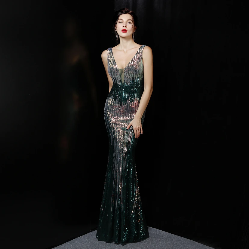 Fairy Dream Celebrity Party Party Evening Sexy Long Slim Toast Bride view 11