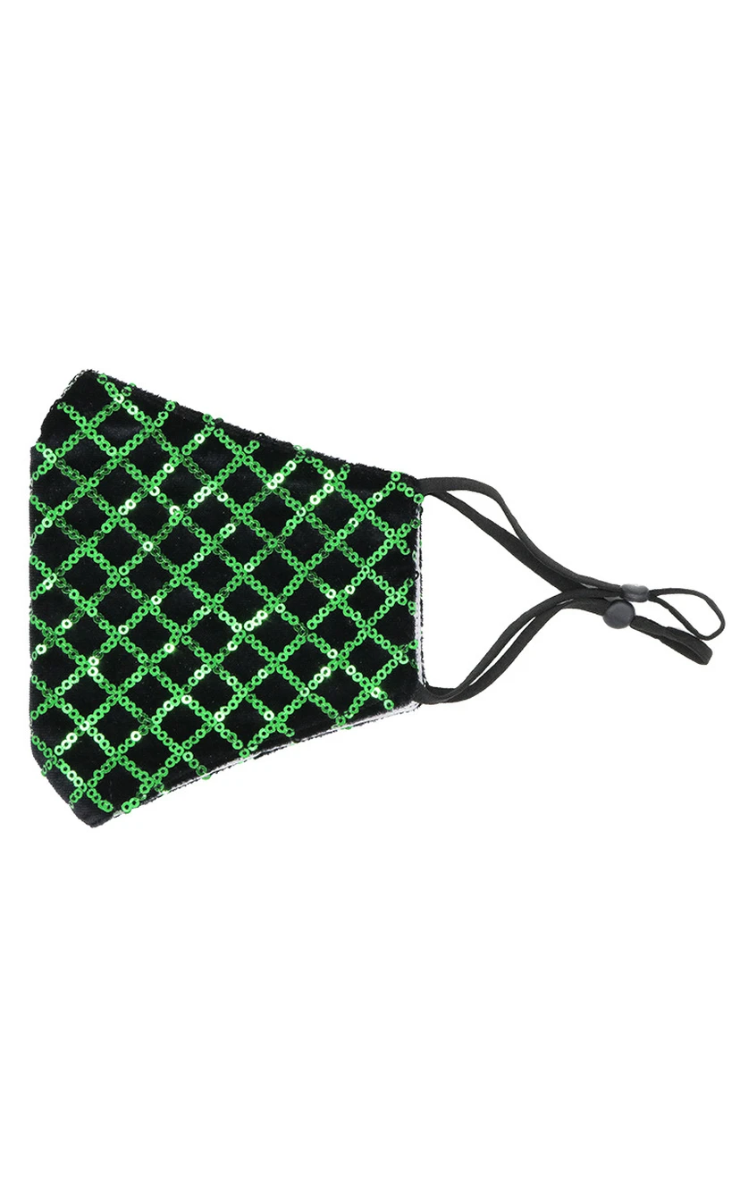 Non-Medical Stunning Sequins Face Mask view 3