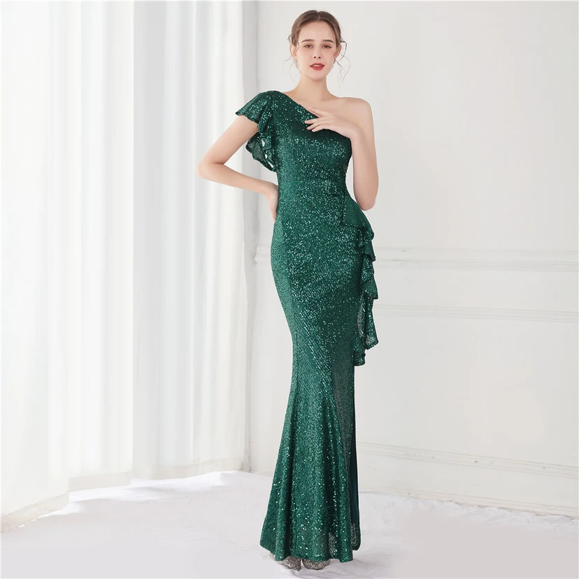 Fairy Dream Celebrity Party Party Evening Sexy Long Slim Toast Bride view 10