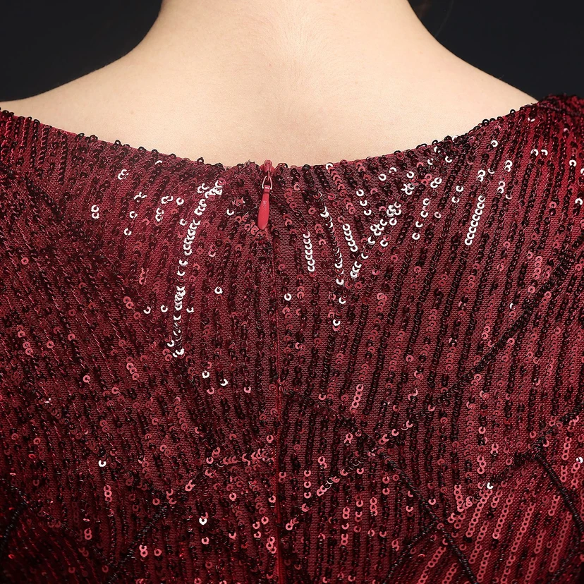 Robe de soirée élégante à sequins, longue, cintrée et sirène, idéale pour les réceptions et les célébrités. view 35