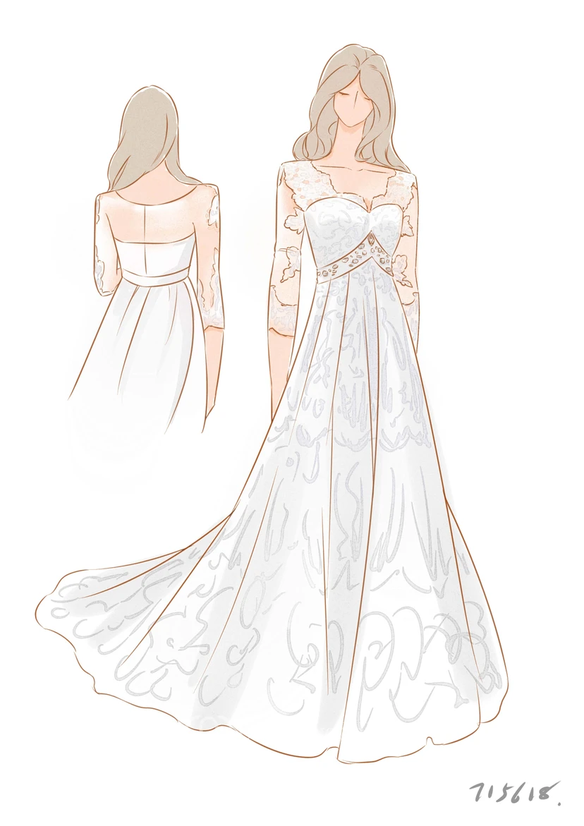 Robe de mariée bohème d'hiver grande taille en dentelle | Robe de mariée champêtre pour femmes rondes view 7