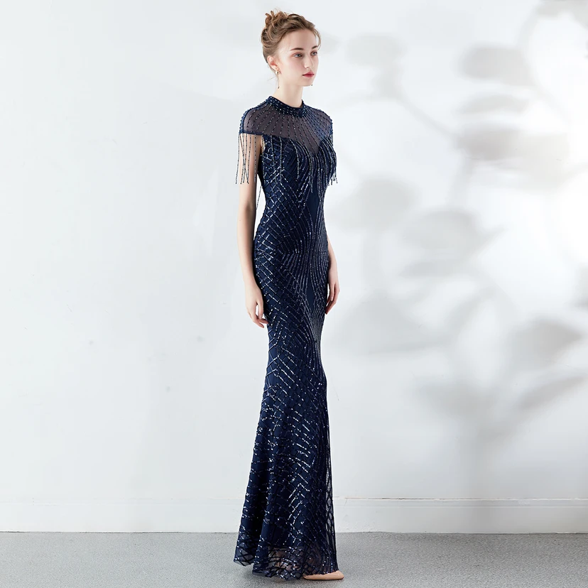 Abendkleid Frühling Langes Meerjungfrauen-Schlankes Bankettkleid für Damen view 11
