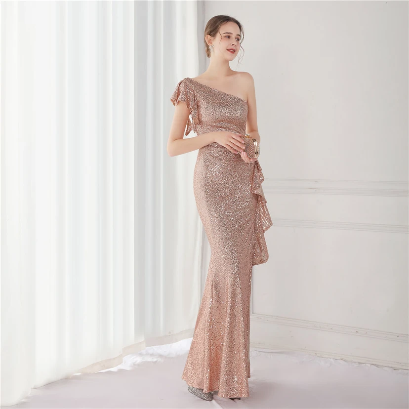 Fairy Dream Celebrity Party Party Evening Sexy Long Slim Toast Bride view 39