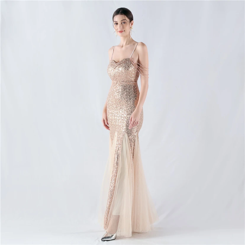 Création de perles, de sequins et de tulle pour une robe de soirée, spectacle, animateur, réunion annuelle view 14