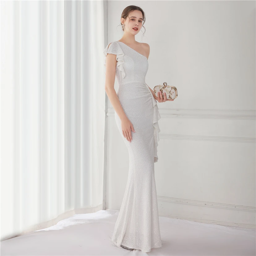 Fairy Dream Celebrity Party Party Evening Sexy Long Slim Toast Bride view 48