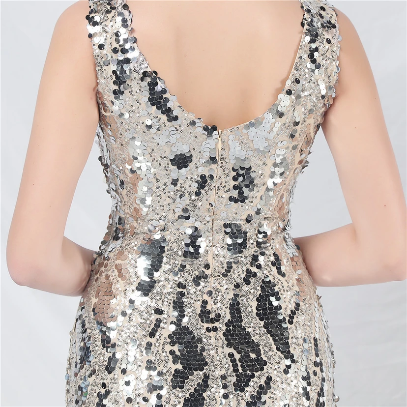 Robe de soirée longue à sequins irisés, nouvelle création view 23