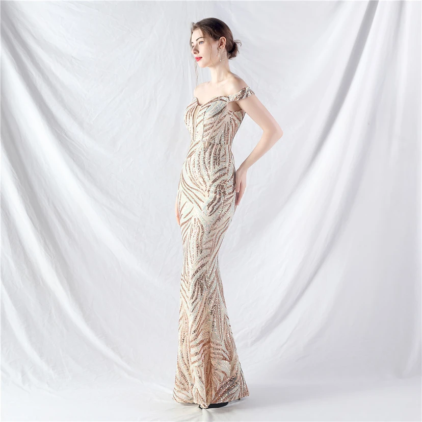 Palace Herringbone Waist Vest High-End Evening Dress view 13