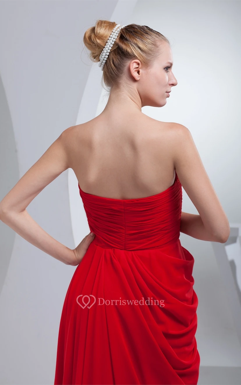 Sweetheart Maxi Criss-Cross Appliques and Dress With Pleated view 8