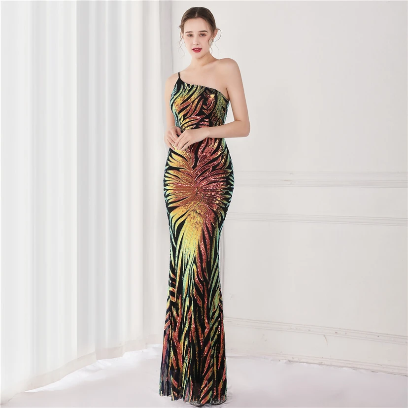 New Sequin Sequin Fairy Celebrity Party Party Evening Dress Sexy Long Toast Dress Bride video preview
