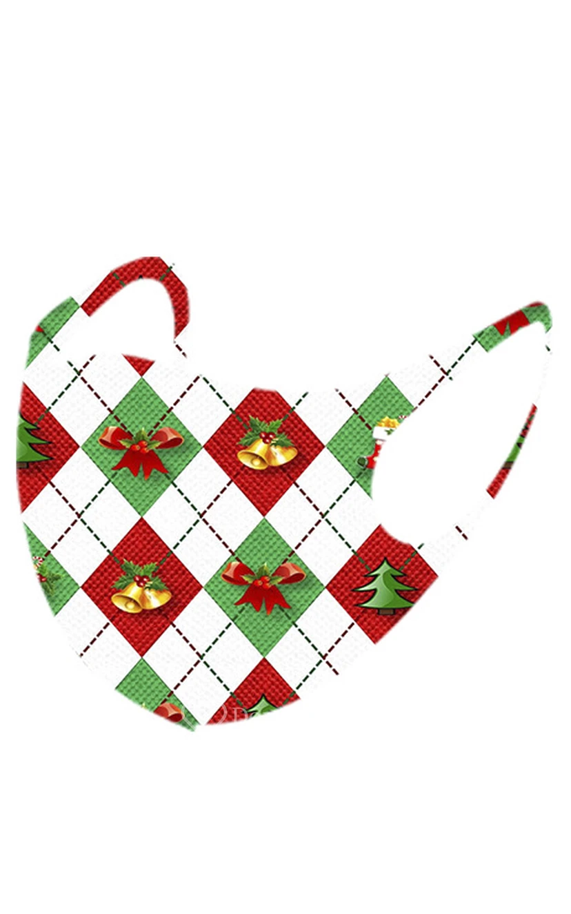 Non-medicial Christmas 6 Colors Cotton Washable Face Mask view 2