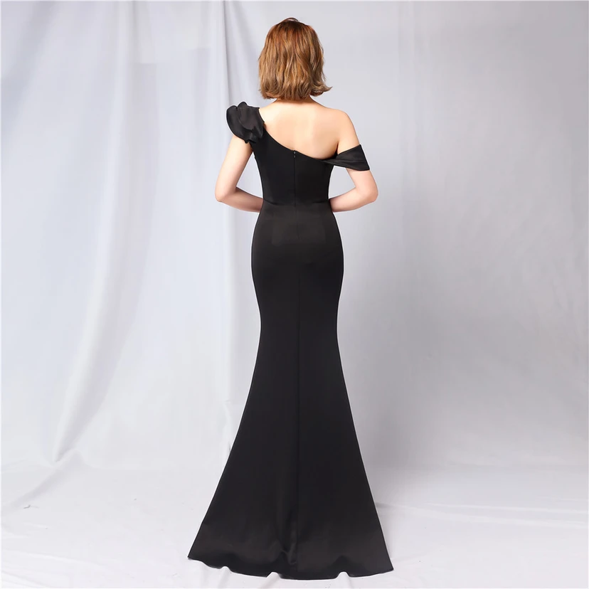 Sechsfarbiges, einseitig schulterfreies Abendkleid für festliche Anlässe, langes, elegantes, figurbetontes und sexy Meerjungfrauenkleid view 43