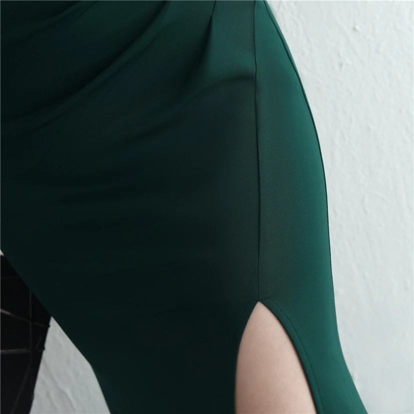 Satin-Kleid, schmal geschnitten, schulterfrei, lang, für festliche Anlässe wie Dinnerpartys, Hochzeiten oder Ausstellungen von Automodellen view 39