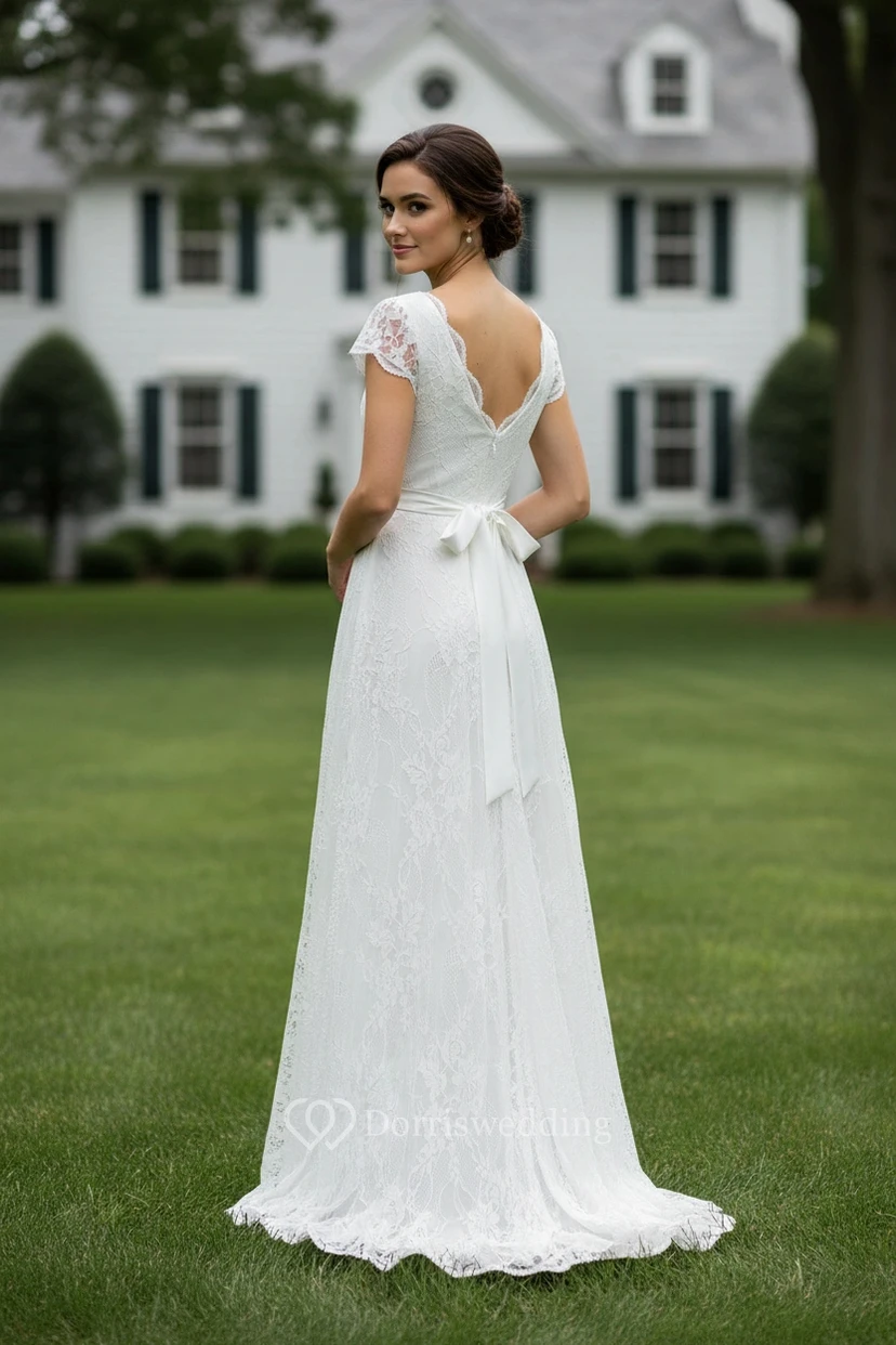 Romantisches Spitzenkleid für Gartenpartys view 2