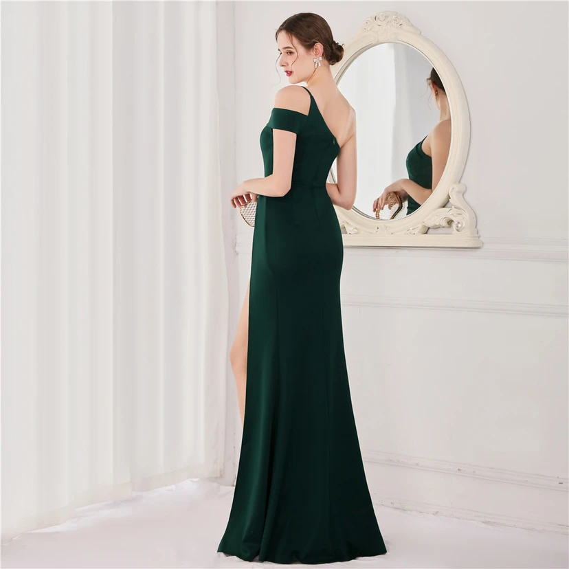 Toast Dress Bride Long Sleeveless Red Thank You Banquet Slim Fishtail Skirt Knot Wedding Car Model Exhibition Dress view 15