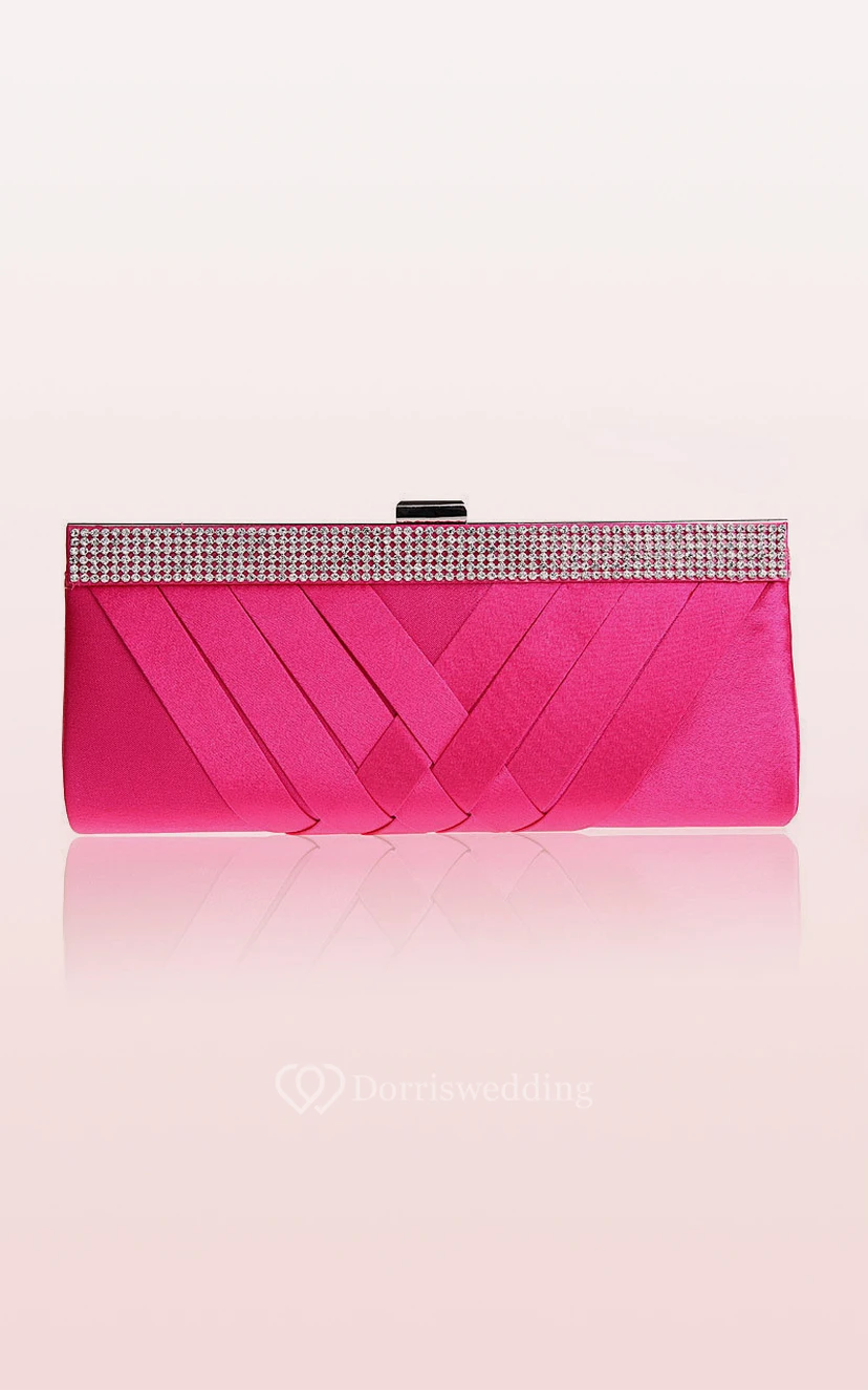 Rhinestone Woven Clutch view 7