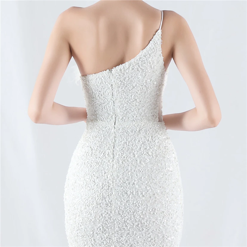 Robe de soirée en satin à baleines ornée de diamants et de fleurs, taille haute, pour réunion annuelle et mariage view 7