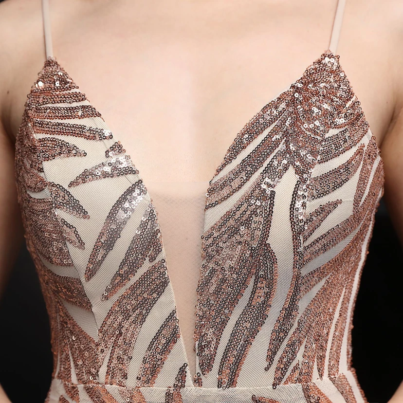 Sequined Fishtail Long Dress Performance Internet Celebrity Event Banquet Car Model Etiquette Evening Dress view 23