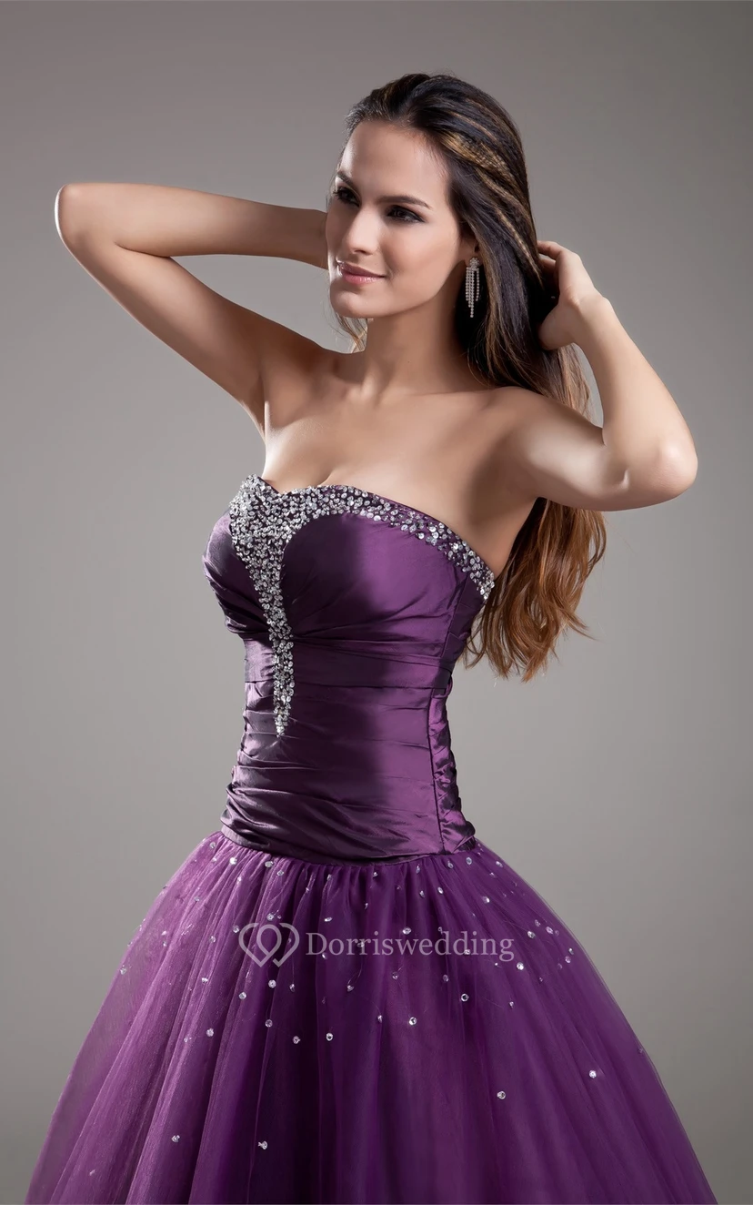 Delicate Sleeveless Sweetheart Taffeta Special Occasion Dresses view 4