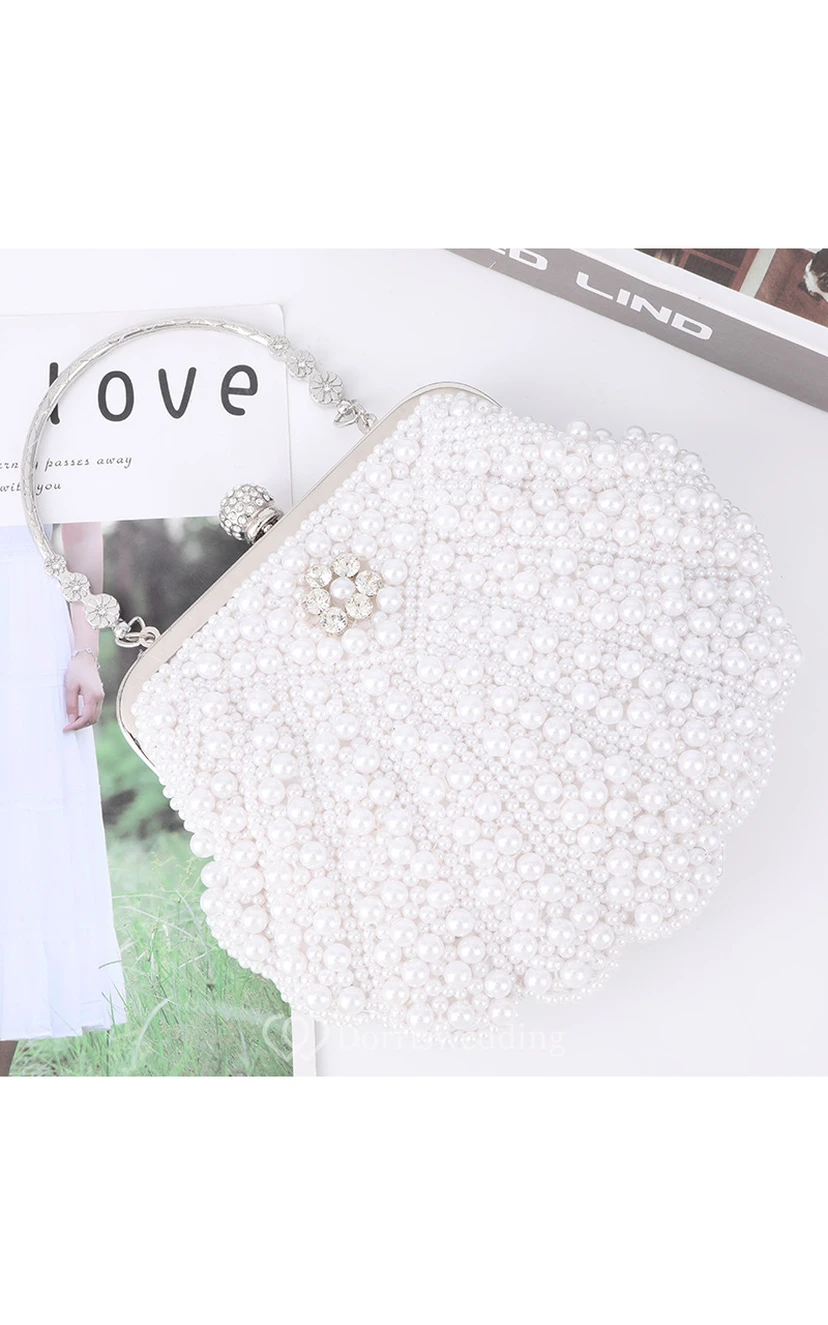 Shell Shaped Pearl Clutch view 3
