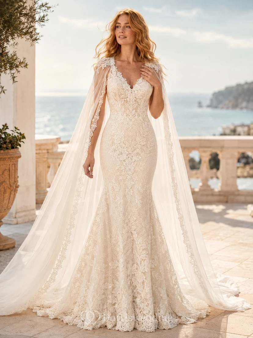 Simple Square Sheath Neck Satin Bridal Refined Wedding Dress