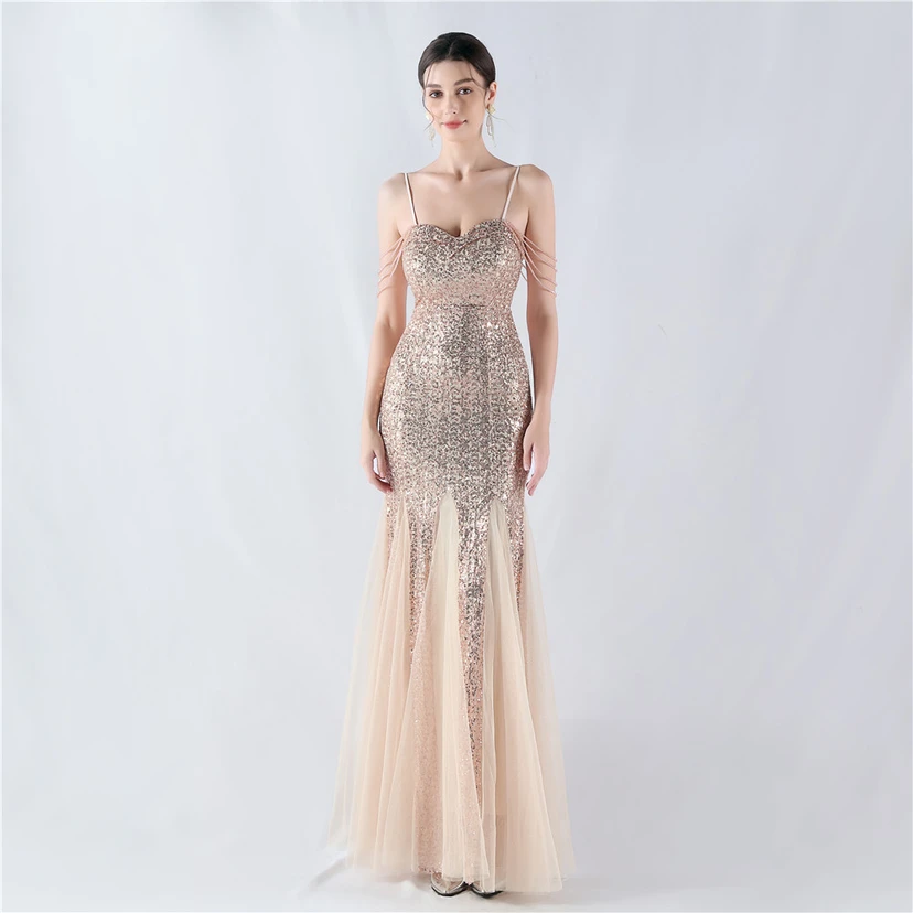 Création de perles, de sequins et de tulle pour une robe de soirée, spectacle, animateur, réunion annuelle view 11