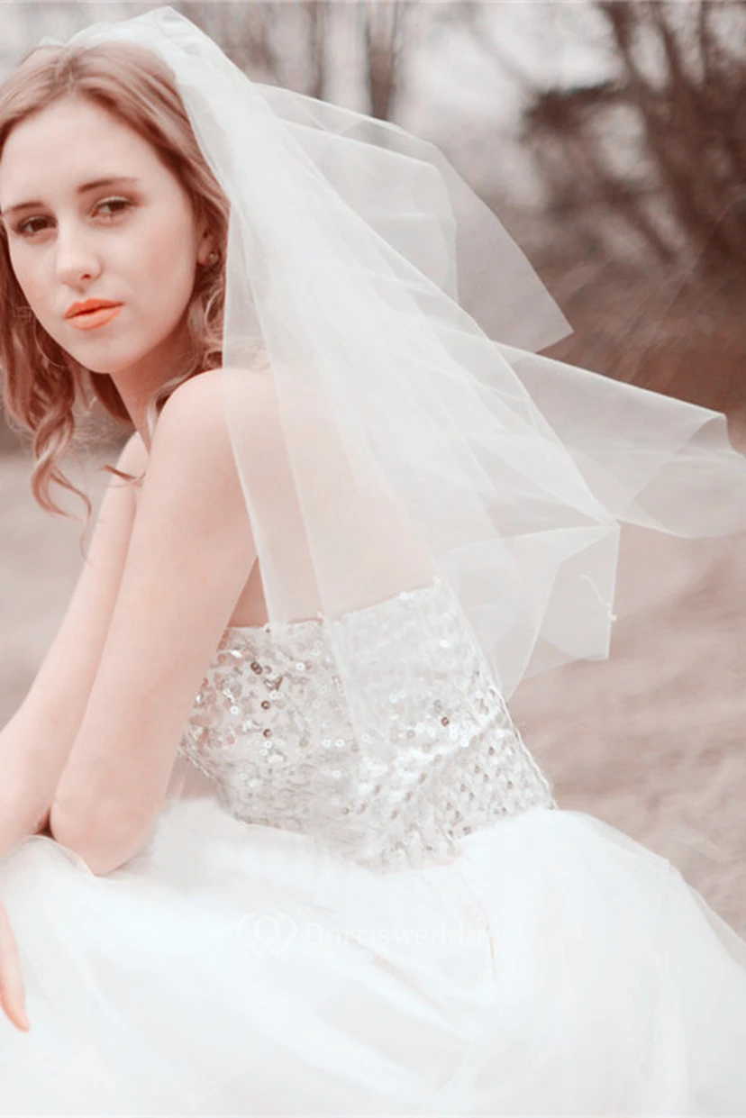 Double-layer Tulle Bride Wedding Veil