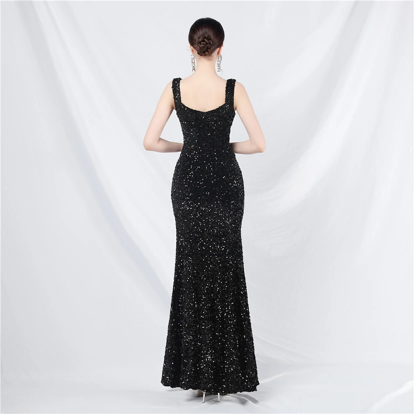 Robes de soirée longues à sequins faites main, magnifiques pour femmes et célébrités view 60