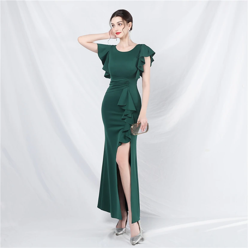 Wedding Celebration Exhibition Car Model Long Dress Skirt view 25