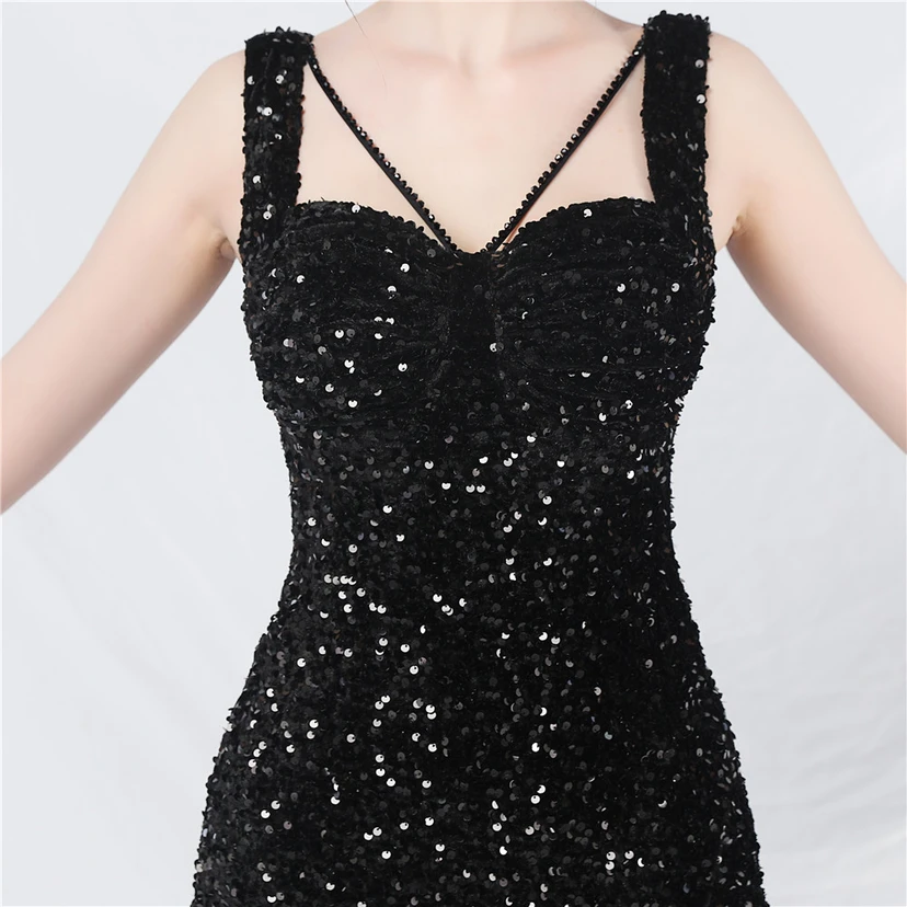 Robes de soirée longues à sequins faites main, magnifiques pour femmes et célébrités view 62