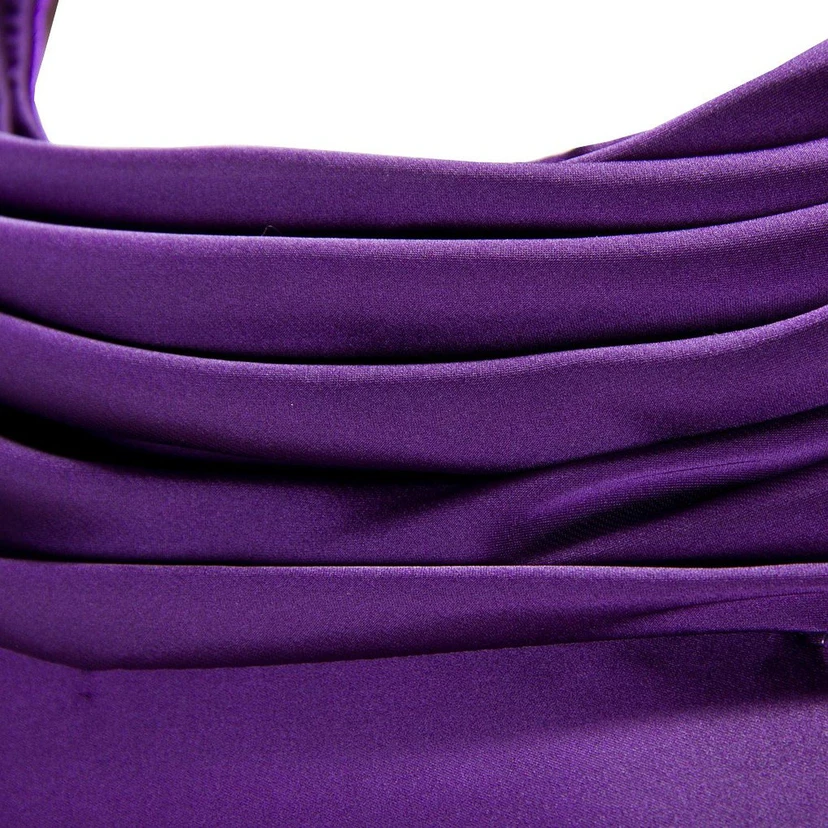 Vestido sin mangas de corte A con volantes y broche view 4