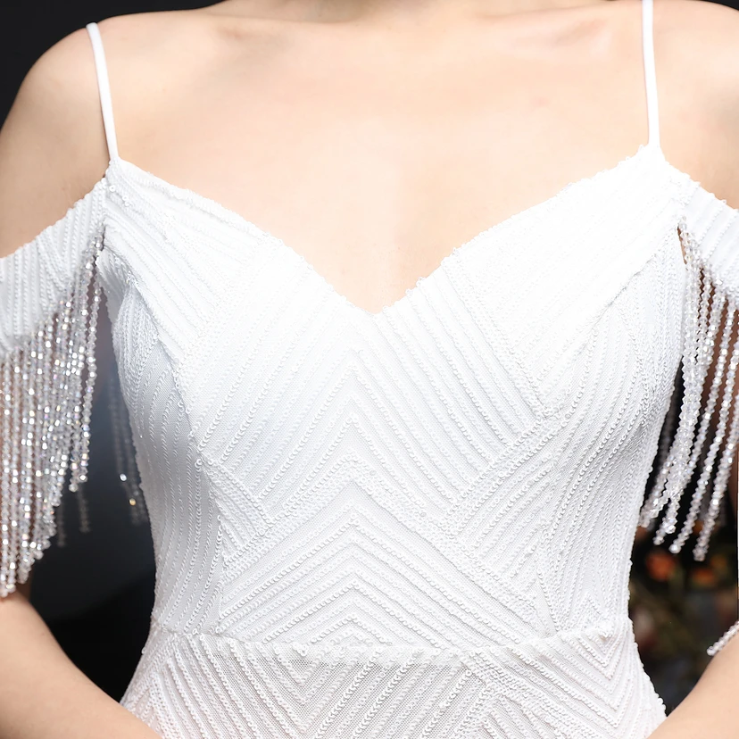 Sequined Fishtail Long Dress Performance Internet Celebrity Event Banquet Car Model Etiquette Evening Dress view 7