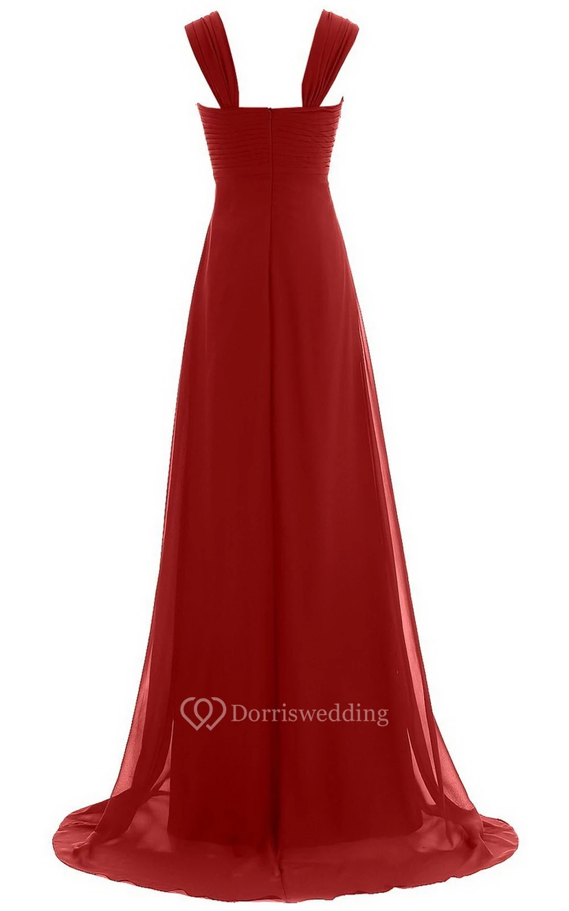Sweetheart Beading Sweep Train With Zipper Back view 16
