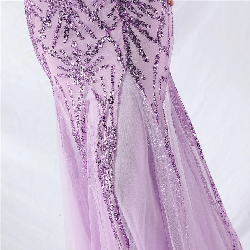 9-farbiges, handgefertigtes Abendkleid aus Kamelfedern, Netzstoff und Pailletten, sexy Trägern view 60