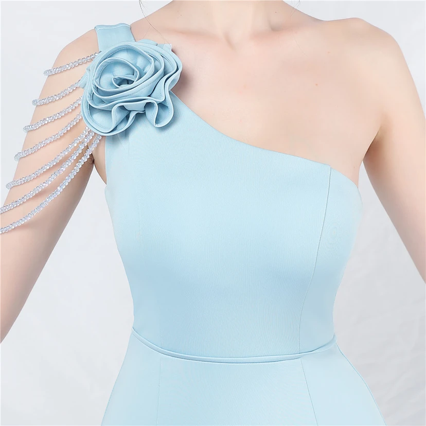 Craft Beading Flower Dinner Wedding Celebration Car Model Long Evening Dress view 36
