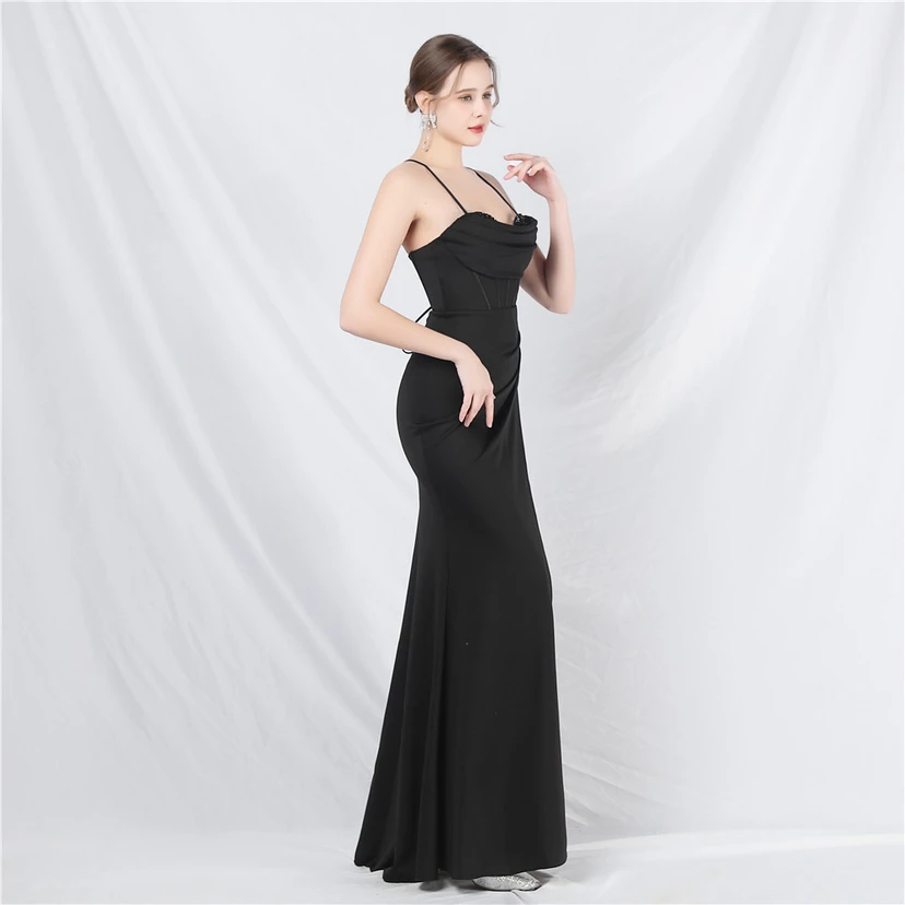 Palace Fishbone Weste, Taillenbesatz, aufwendige Perlenstickerei, Tube-Top, Strumpfhalter, High-End-Abendkleid view 39
